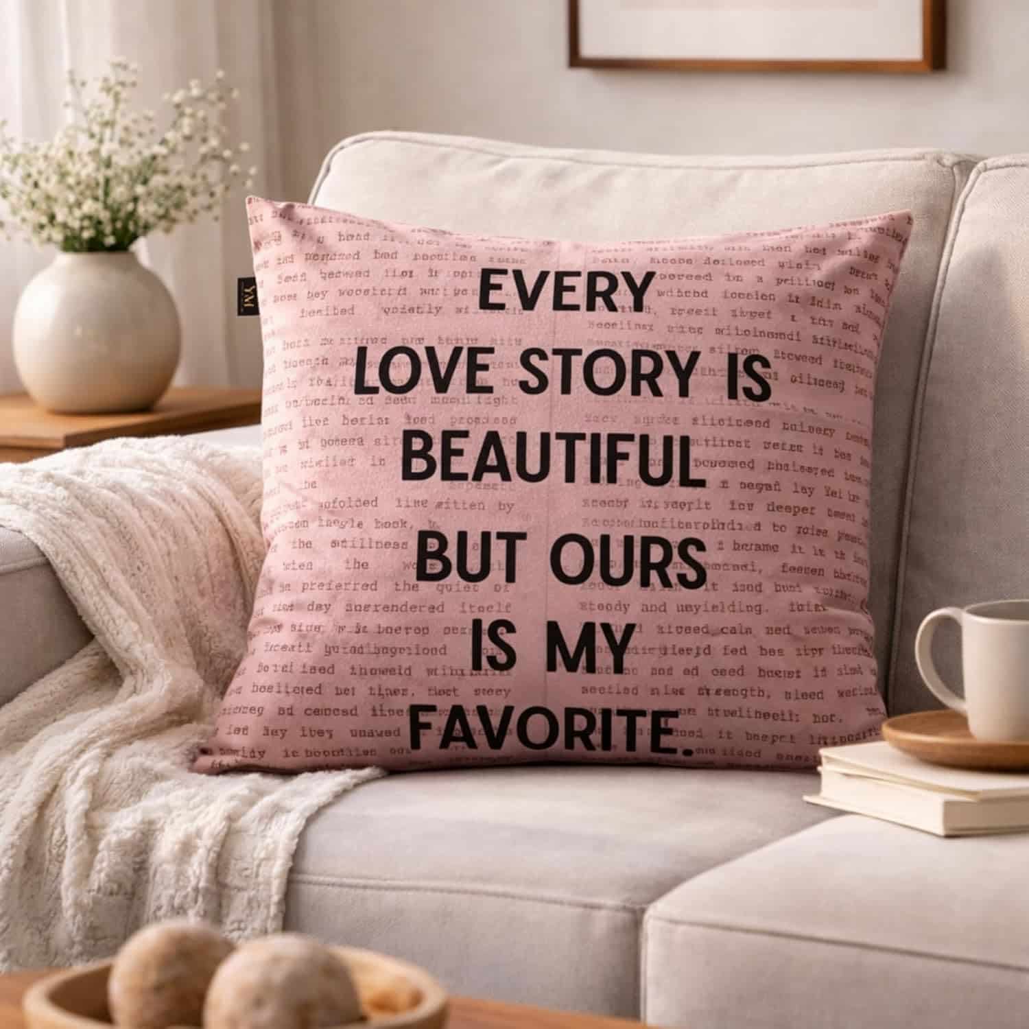 Valentine Gift for Girlfriend, Wife, Her Premium Velvet Cushion Cover – 16x16 Inch with Chocolates and Teddy Bear, Valentine Day - Image 9