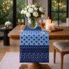 indigo table runner