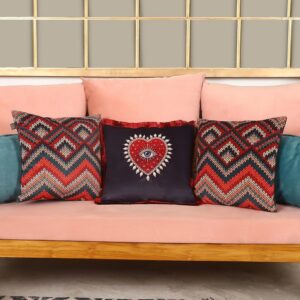 set of 3 velvet pillowcases