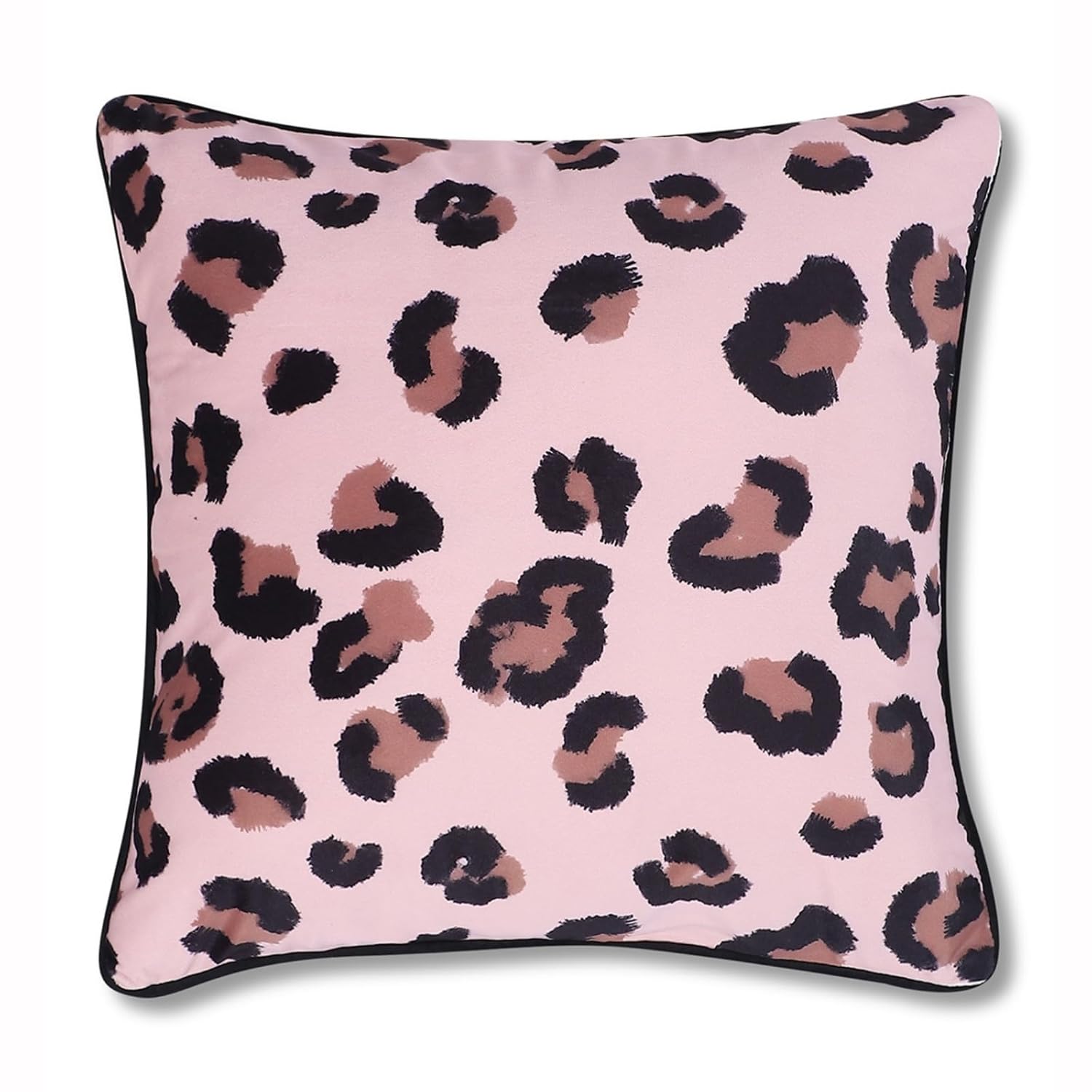 Premium Velvet Cushion Covers Set of 3 – Quirky Bow Pink Black Design 16x16 Pillowcases - Image 9