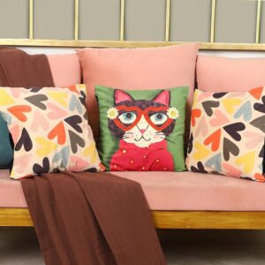 quirky kitty pillow covers