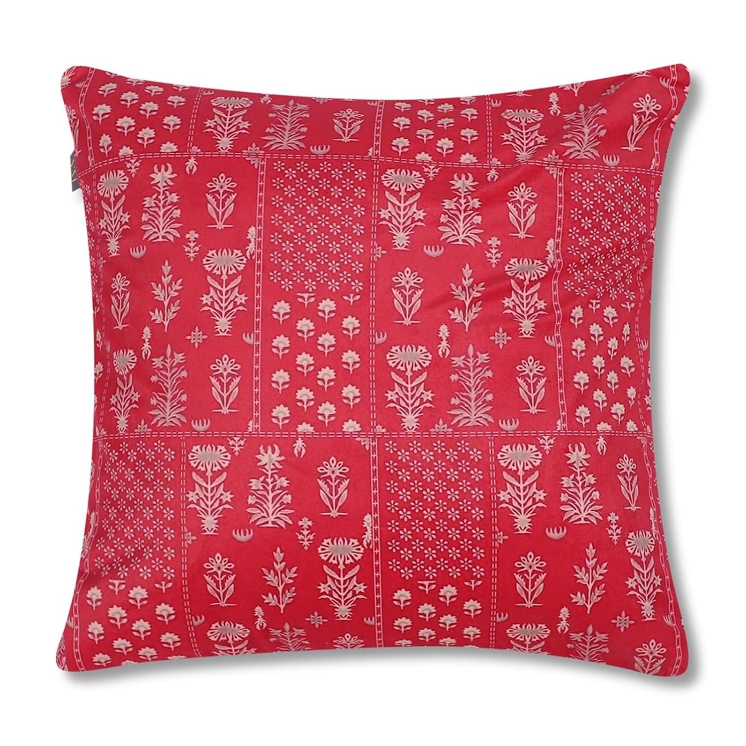 Velvet Cushion Covers Set of 5 – Owl Design Red Pink 16x16 Inch Decorative Pillowcases - Image 8