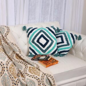green diamond cushion covers